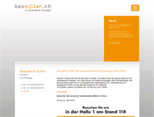Tablet Screenshot of beosolar.ch